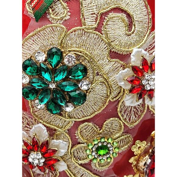 Mark Roberts Christmas 2024 King's Jewel Fancy Finial Ornament 8" Red Frosted - Picture 11 of 16